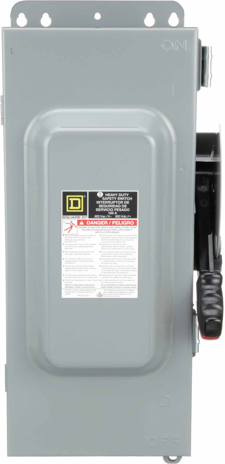Square D H363AWK - Fusible Safety Switch 100A 600V 3-Pole