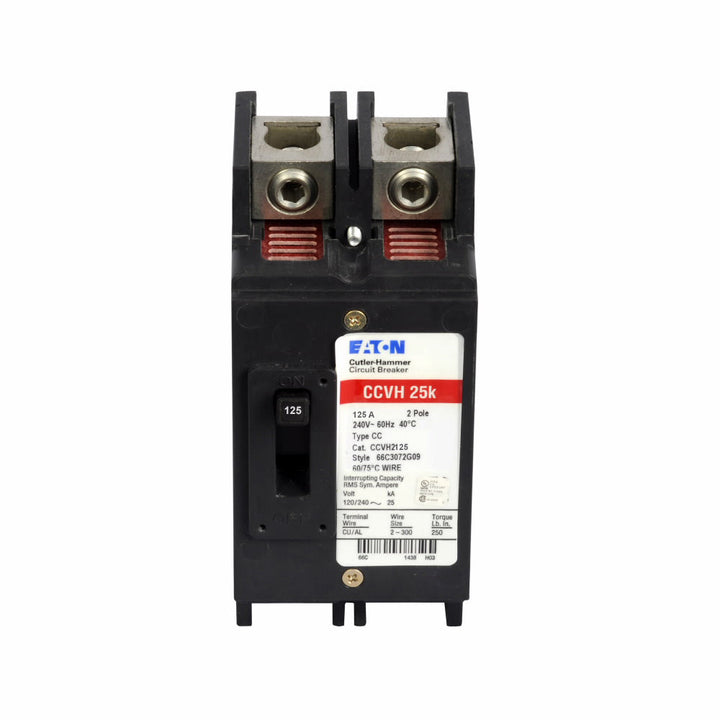 Cutler Hammer CCVH2125 - Molded Case Breaker 125A 2P (25kA AIC)