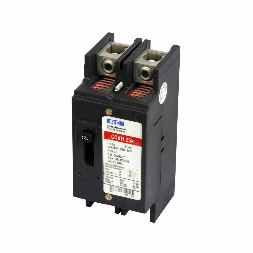 Cutler Hammer CCVH2125 - Molded Case Breaker 125A 2P (25kA AIC)