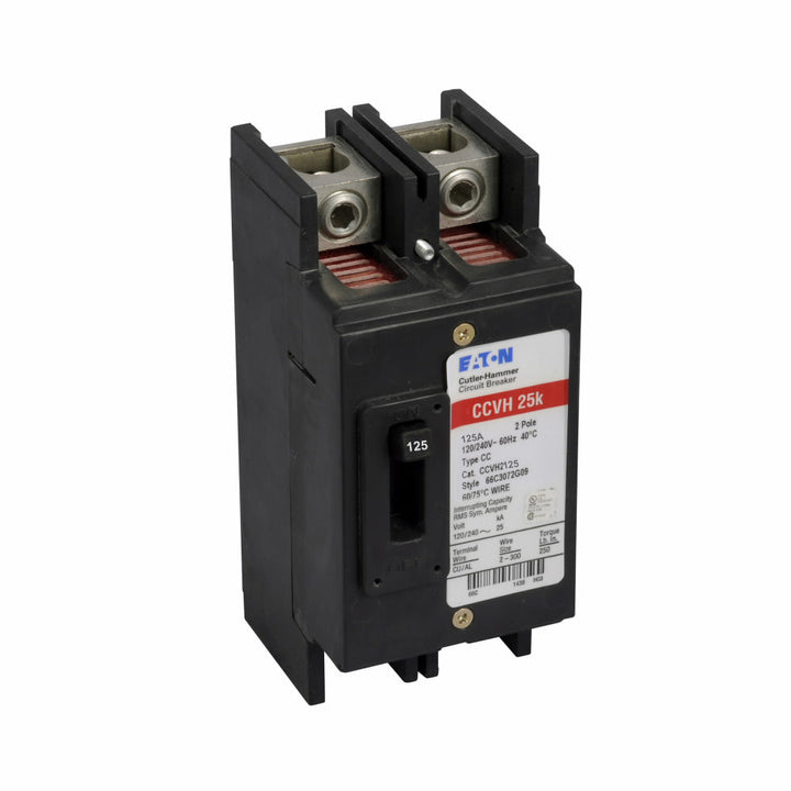 Cutler Hammer CCVH2125 - Molded Case Breaker 125A 2P (25kA AIC)