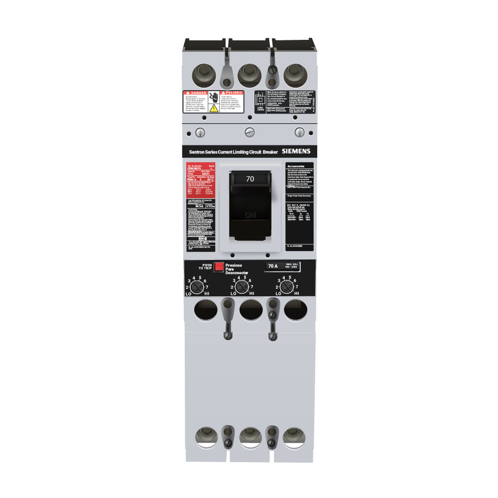 Siemens CFD63B070 - 70A Molded Case Breaker (200kA AIC, 600V)