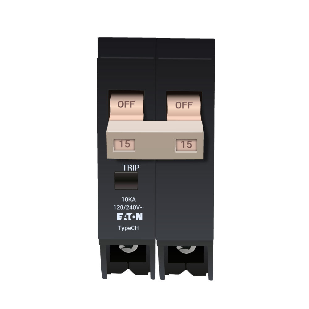 Westinghouse CHF215 - 15A 2-Pole Thermal Magnetic Circuit Breaker