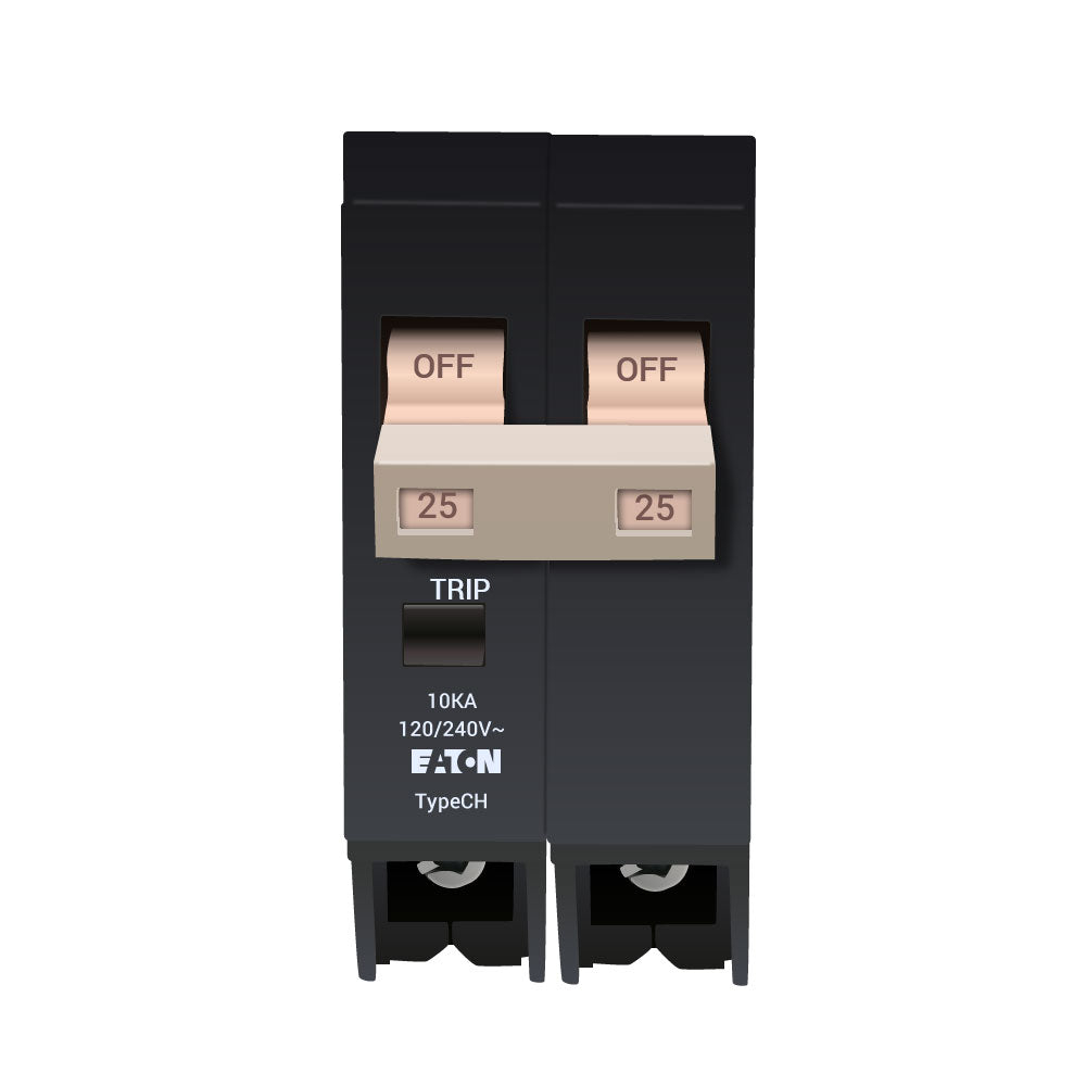 Westinghouse CHF225 - 2-Pole Molded Case Breaker 25A 240V