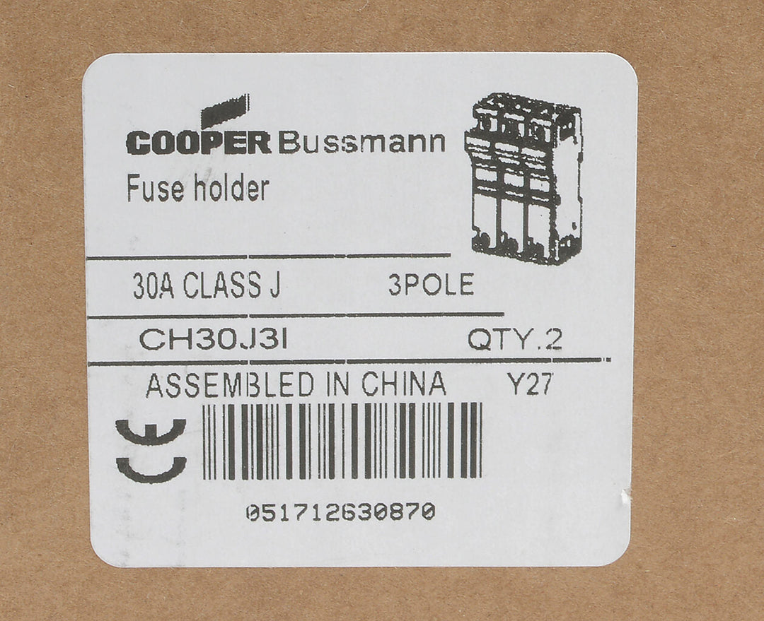 Bussmann CH30J3I - CH Series Fuse Block 30A (UL Listed, CSA Certified)