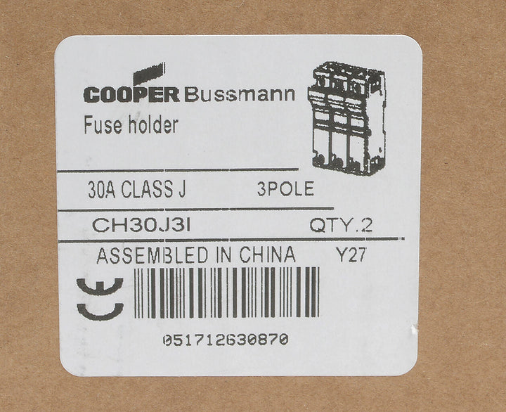 Bussmann CH30J3I - CH Series Fuse Block 30A (UL Listed, CSA Certified)