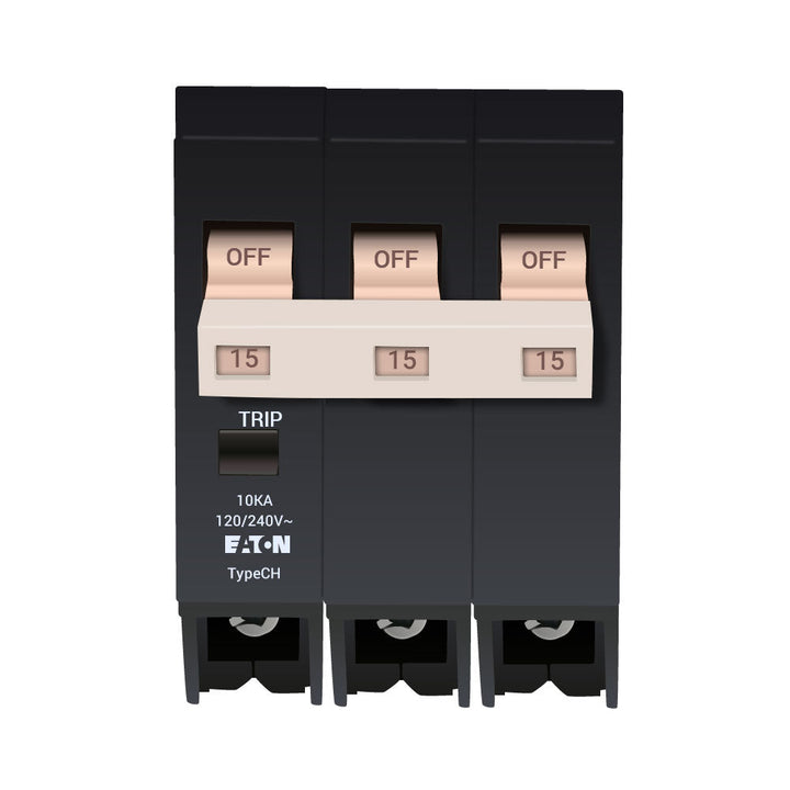 Cutler Hammer CH315 - Molded Case Breaker 15A 3P 240V
