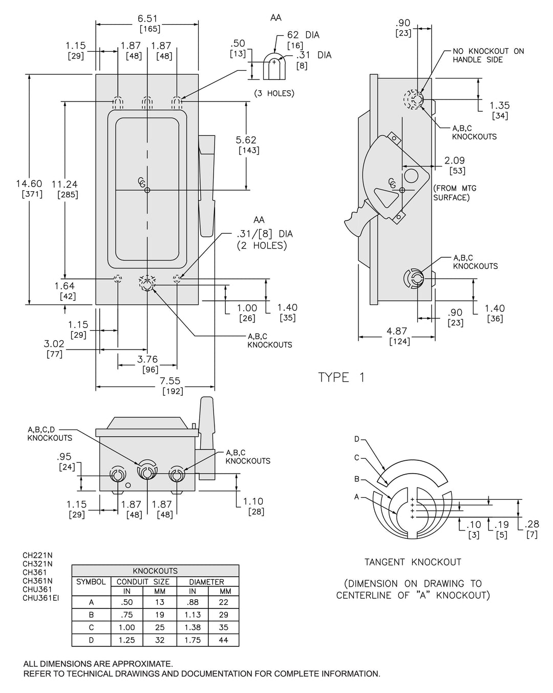 Schneider Electric CH321N - Industrial Switch Accessory (NSE Frame Compatible)