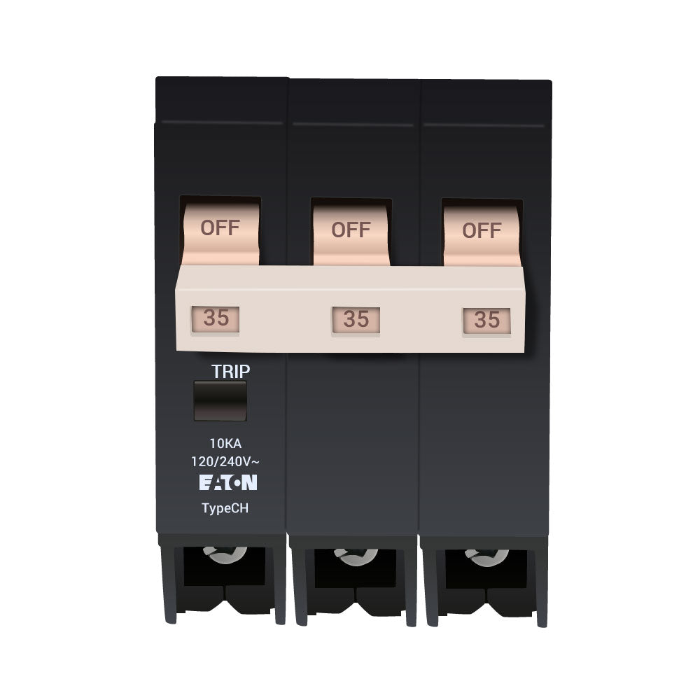 Cutler Hammer CH335 - Molded Case Circuit Breaker 35A 3P 240V