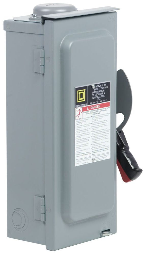 Square D CH361RB - Fusible Safety Switch 600V/30A (200kA AIC @ 600V)