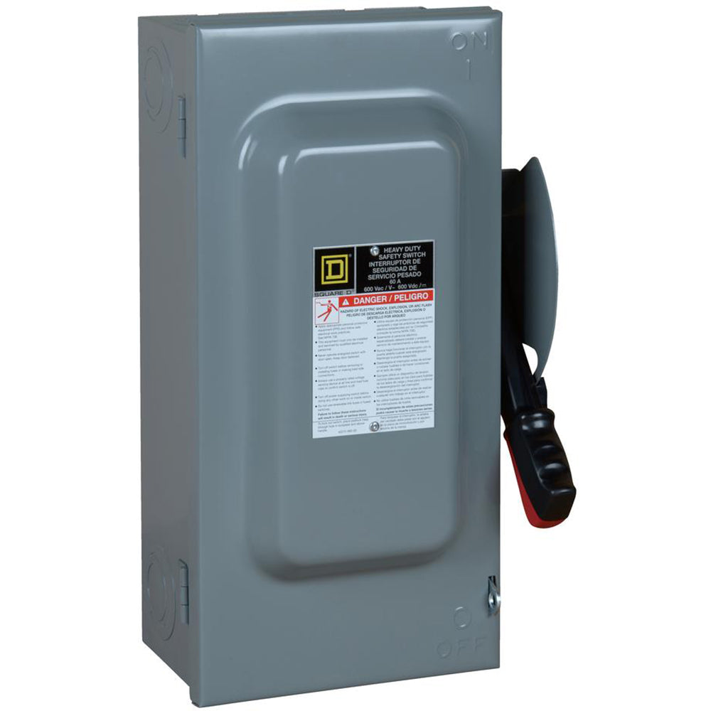 Square D CH362 - Fusible Safety Switch 600V 60A (200kA AIC @600V)