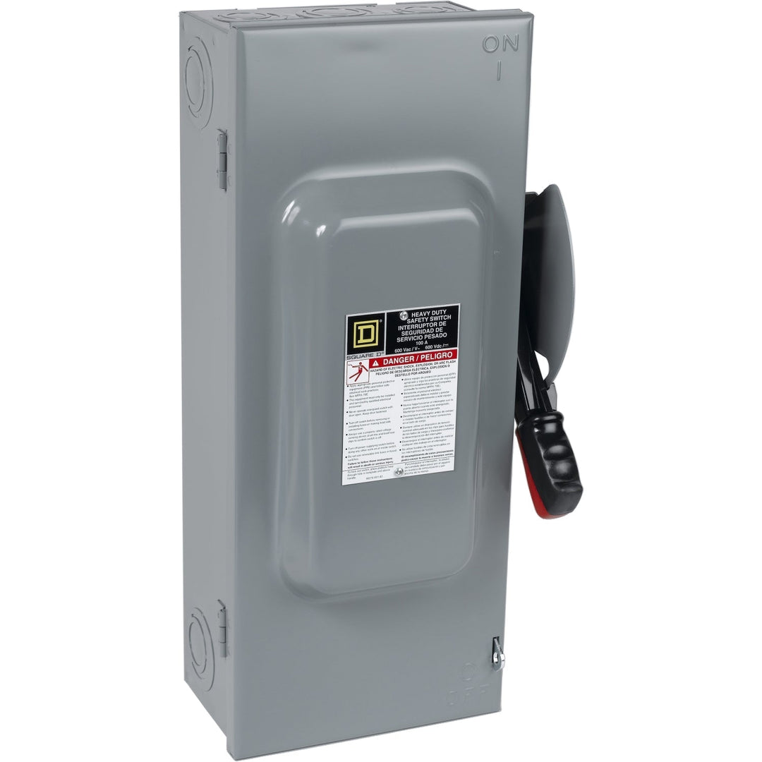 Square D CH363 - Fusible Safety Switch 600V 100A (200kA AIC)