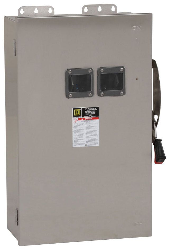 Square D CH364DS - Fusible Disconnect Switch 600V 200A (NEMA 4/4X Enclosure)