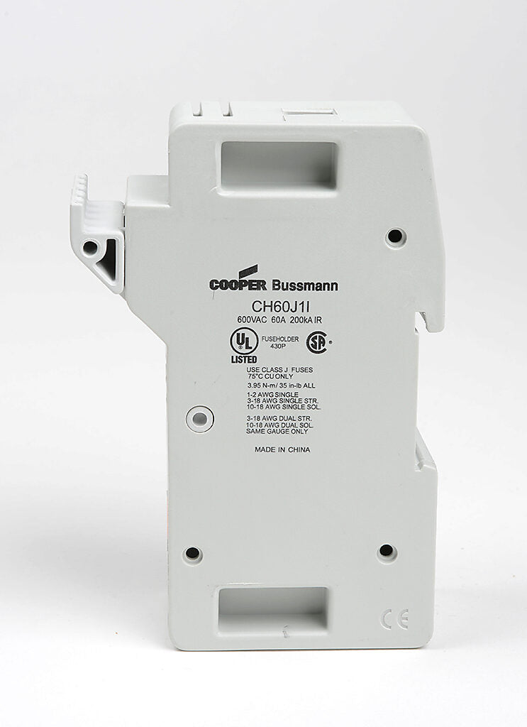 Bussmannn CH60J1I - CH Series Fuse Holder 600V AC/DC (UL/CSA/CE Certified)