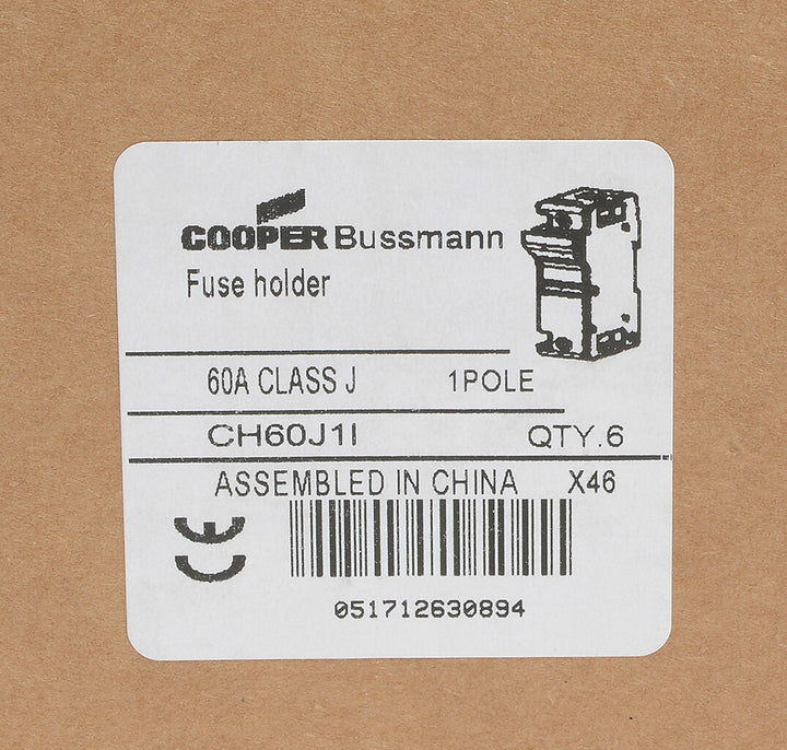 Bussmannn CH60J1I - CH Series Fuse Holder 600V AC/DC (UL/CSA/CE Certified)