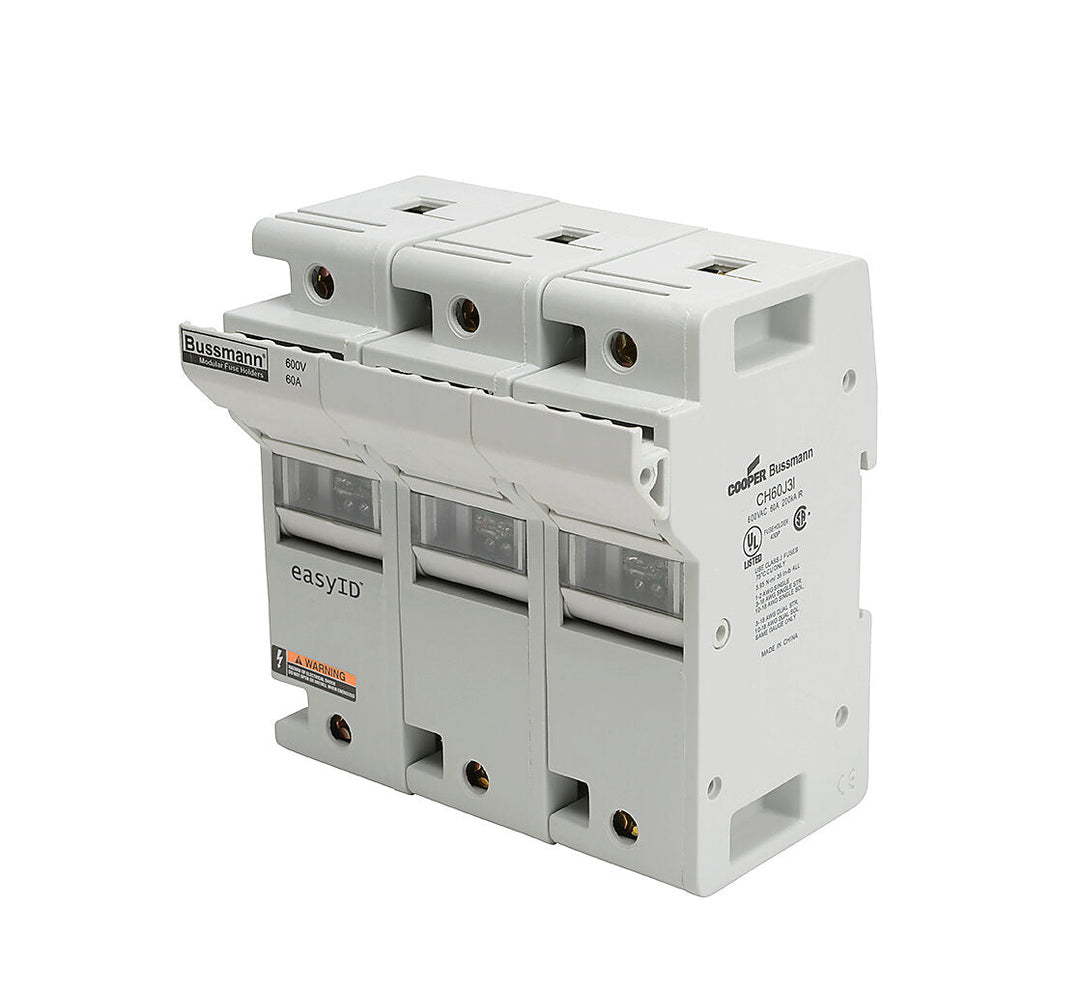 Bussmannn CH60J3I - CH Series Fuse Holder 600V AC/DC (UL/CSA/CE Certified)