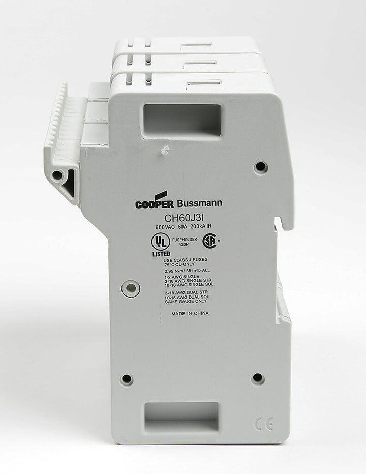 Bussmannn CH60J3I - CH Series Fuse Holder 600V AC/DC (UL/CSA/CE Certified)
