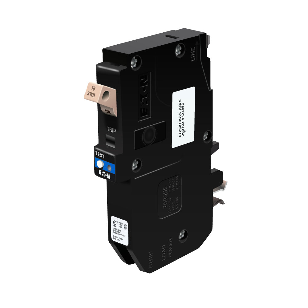 Eaton CHFP115DF - CH Series 15A Circuit Breaker (10kA AIC, 120V)