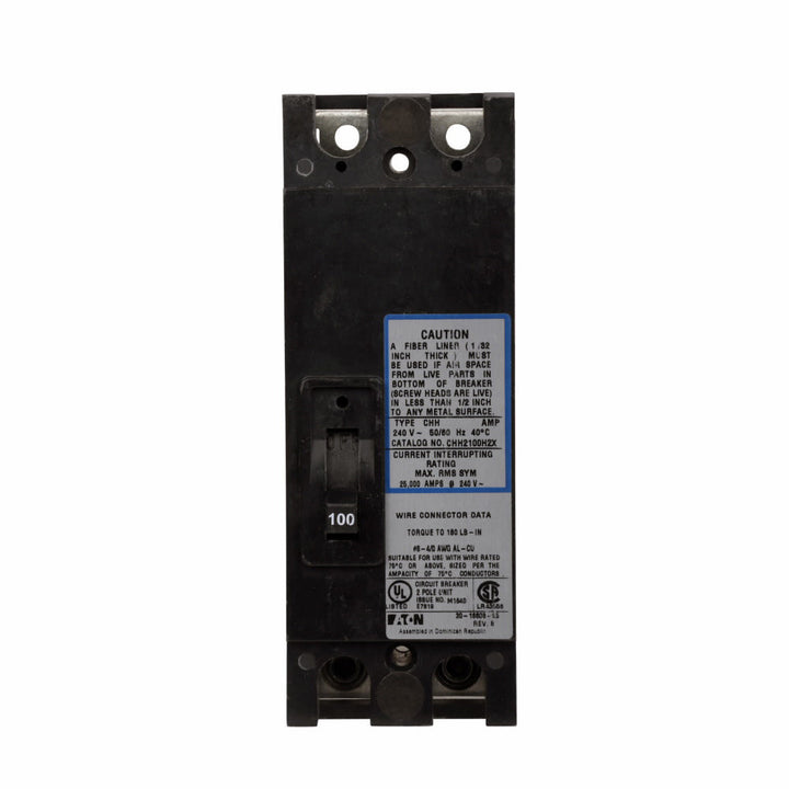 Cutler Hammer CHH2150H2X - Molded Case Circuit Breaker, 150A 2-Pole