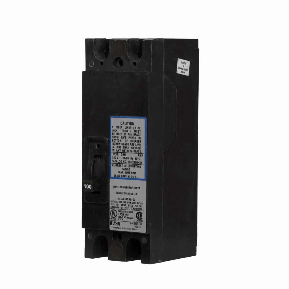 Cutler Hammer CHH2150H2X - Molded Case Circuit Breaker, 150A 2-Pole