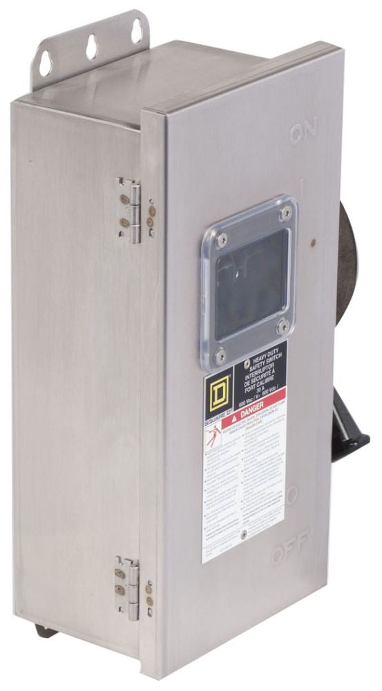 Square D CHU361DS - Non-Fusible Disconnect Switch 600V/30A (3-Pole NEMA 4/4X)