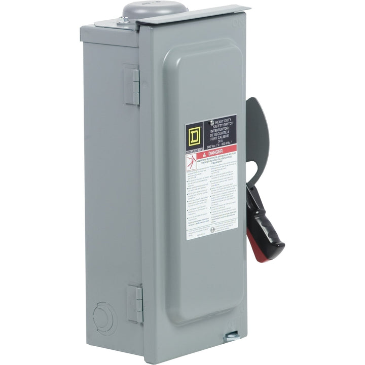 Square D CHU361RB - Disconnect Switch 600V 30A (3-Pole Industrial Safety)
