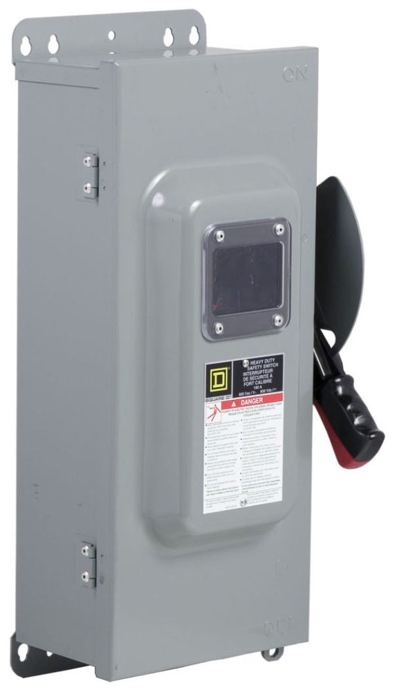 Square D CHU363AWK - Non-Fusible Disconnect Switch 600V/100A (3-Pole NEMA 3R/12)