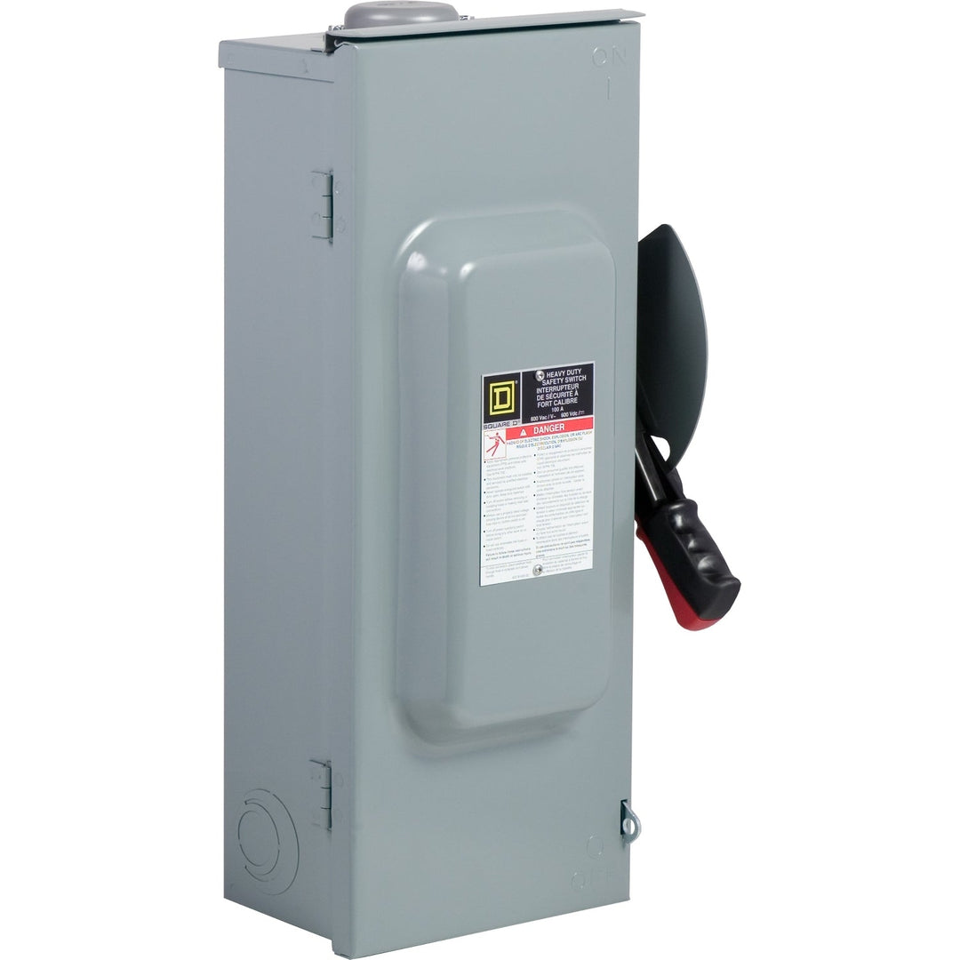 Schneider Electric CHU363RB - Heavy-Duty Disconnect Switch 600V/100A (3-Phase NSE Frame Compatible)