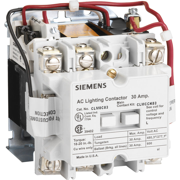 Siemens CLM0C03024 - Contactor 30A 600V 3-Pole