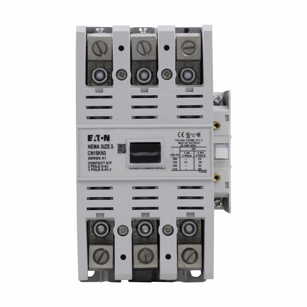 Cutler Hammer CN15KN3A - 3-Pole Contactor 90A 600V