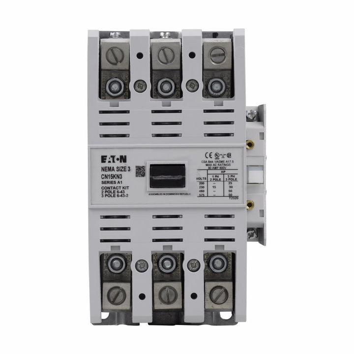 Cutler Hammer CN15KN3A - 3-Pole Contactor 90A 600V