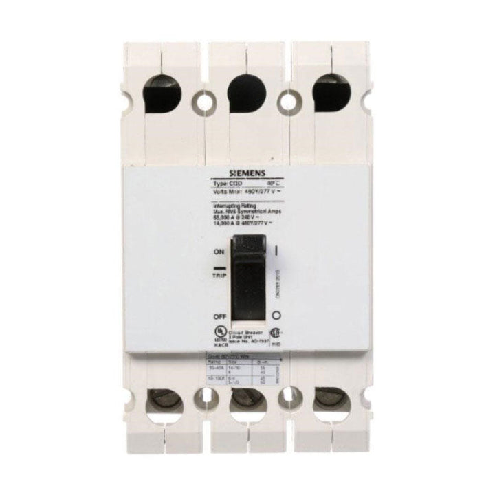 Siemens CQD340 - Molded Case Circuit Breaker 40A 480V 3P