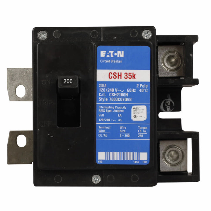 Cutler Hammer CSH2200N - Molded Case Breaker 200A 2P (35kA AIC)