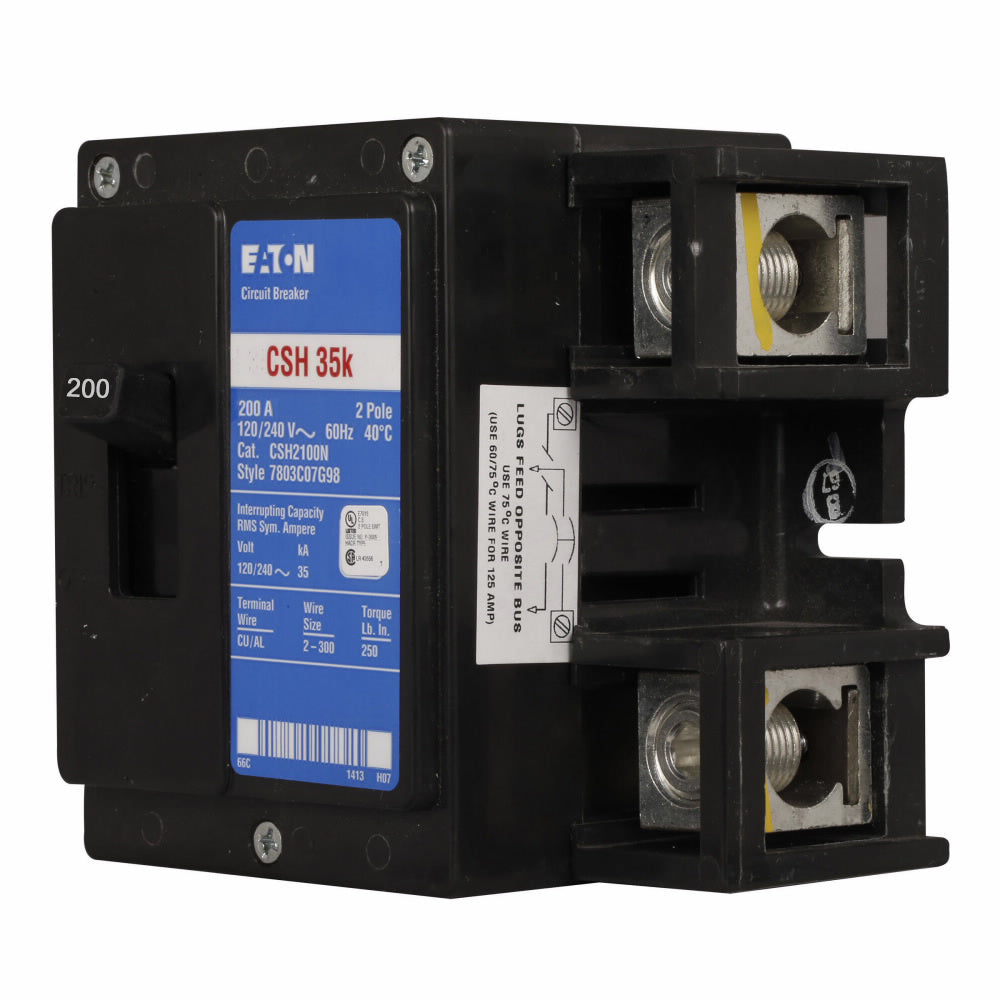 Cutler Hammer CSH2200N - Molded Case Breaker 200A 2P (35kA AIC)