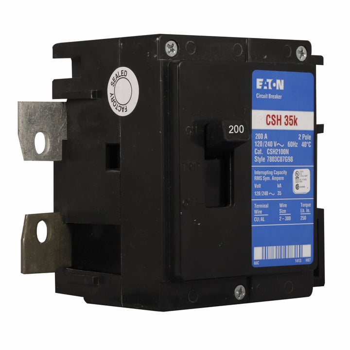 Cutler Hammer CSH2200N - Molded Case Breaker 200A 2P (35kA AIC)