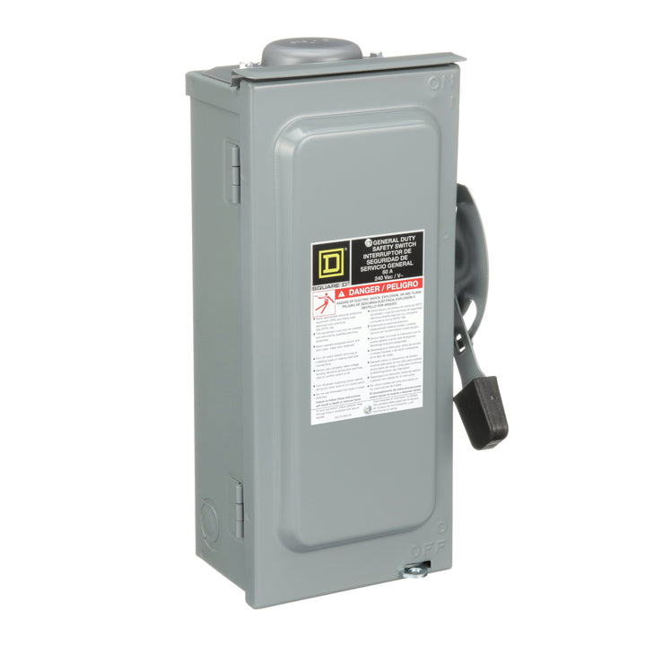 D222NRB Square D Series F Disconnect  240V ACV 60A Fusible Switch - Essential Electric Supply