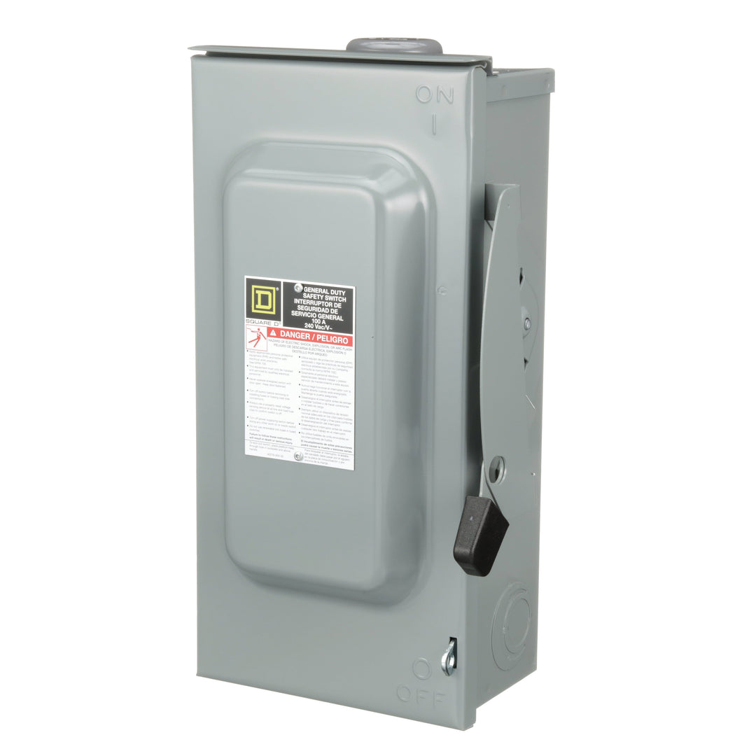 Square D D223NRB - Fusible Disconnect Switch 240V AC 100A (NEMA 3R Enclosure)