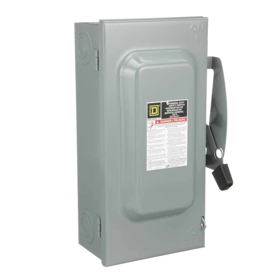 Square D D223N - Fusible Disconnect Switch 240V AC 100A (100kA@240V AIC)