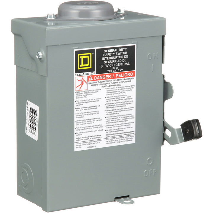 Square D D321NRB - Safety Disconnect Switch 240V AC (NEMA 3R Enclosure)