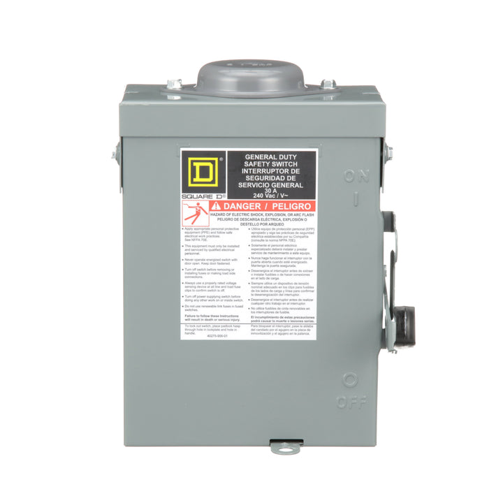 Square D D321NRB - Safety Disconnect Switch 240V AC (NEMA 3R Enclosure)