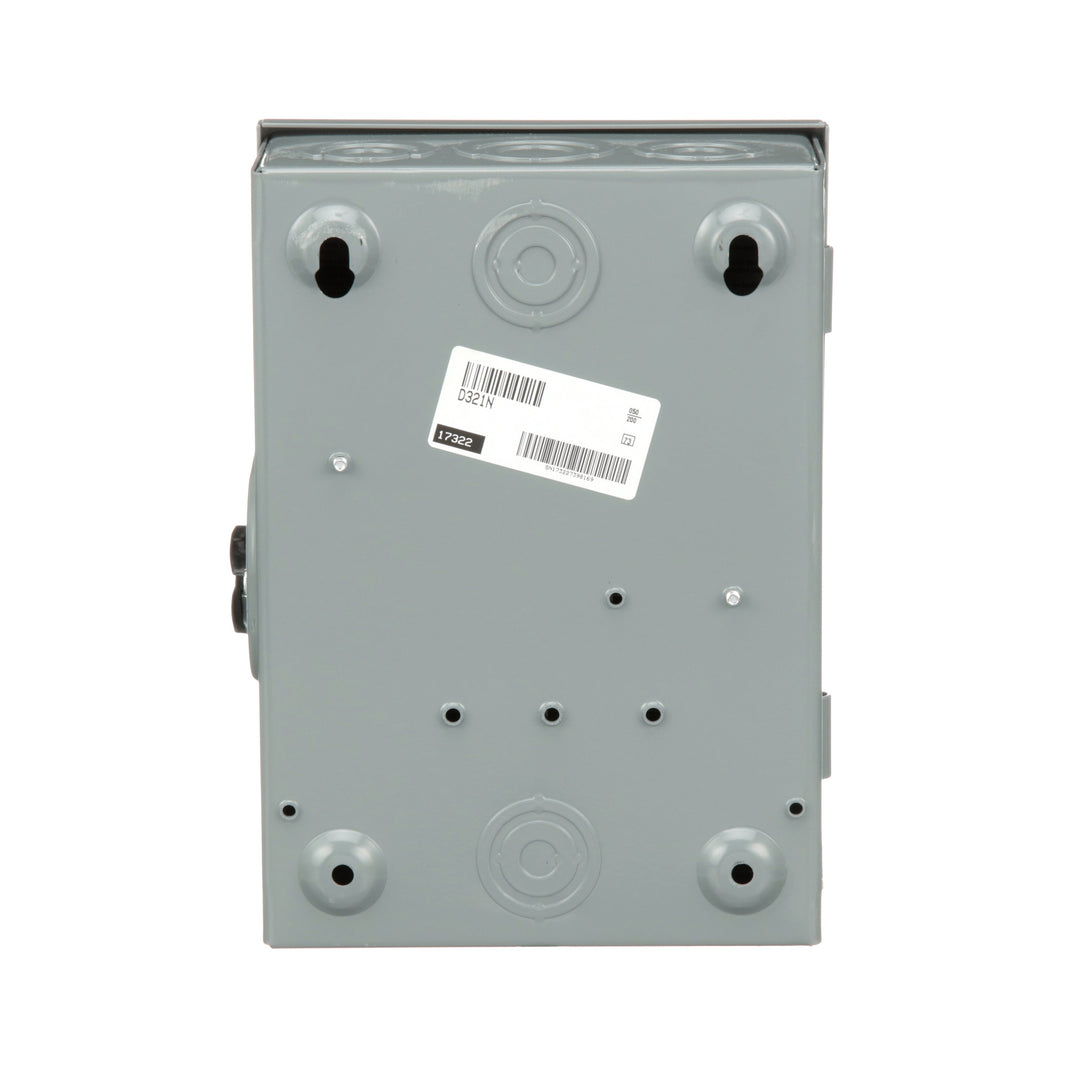 Square D D321N - Fusible Disconnect Switch 30A @ 240V AC (100kA AIC Rating)