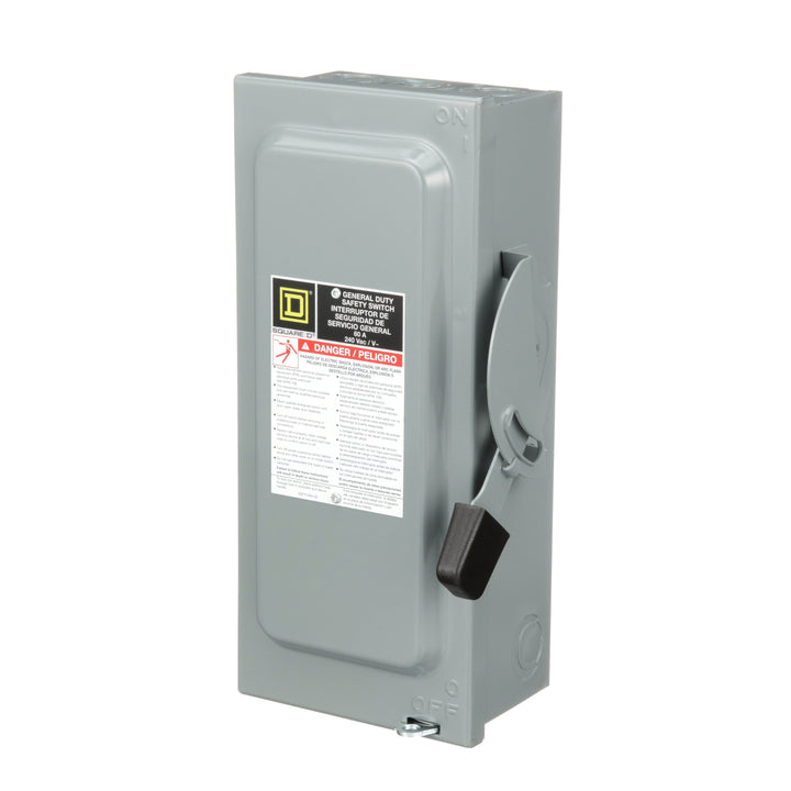 Square D D322N - Fusible Disconnect Switch 60A@240V (100kA AIC, 3-Pole)