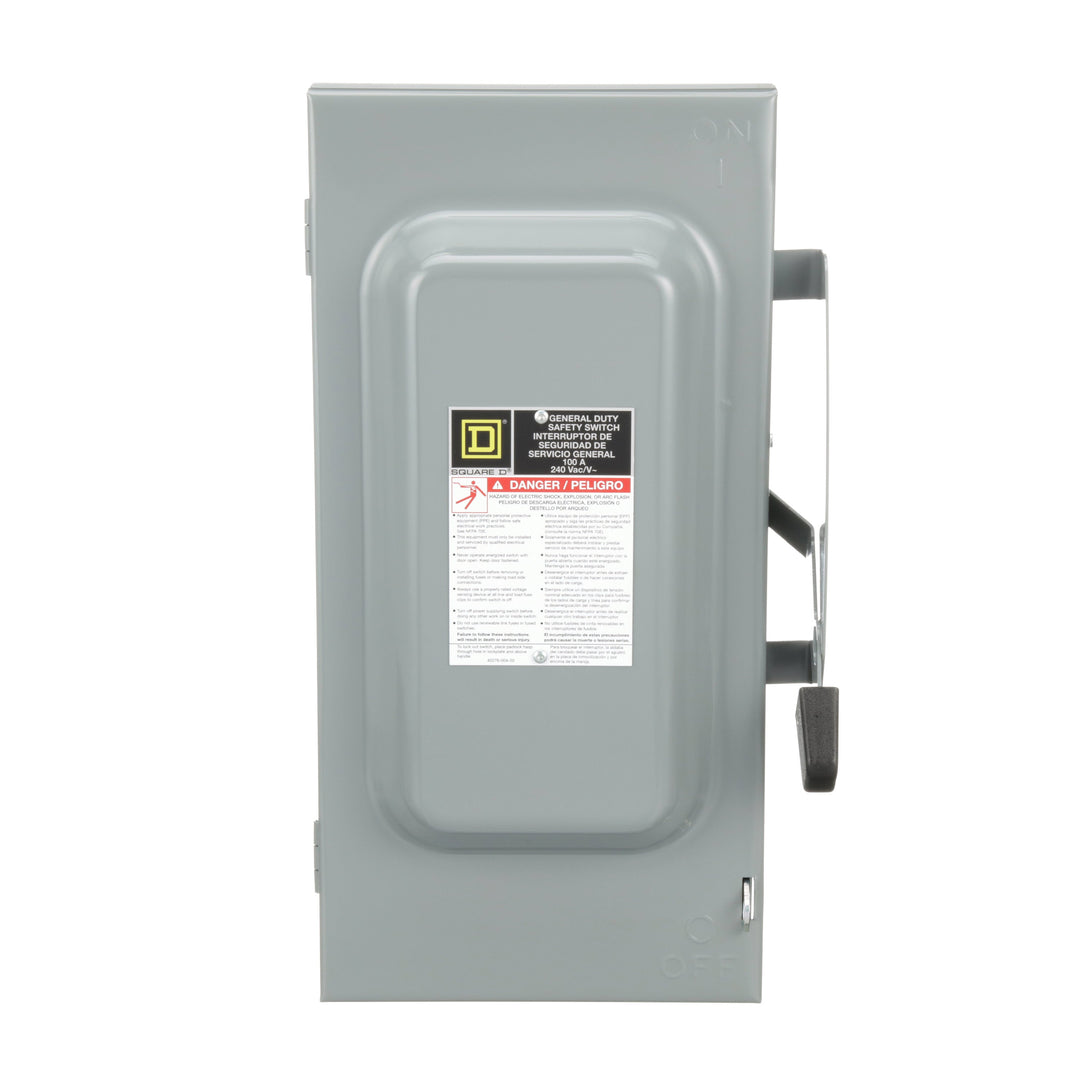 Square D D323N - Fusible Disconnect Switch 100A@240V (3-Pole NEMA 1)