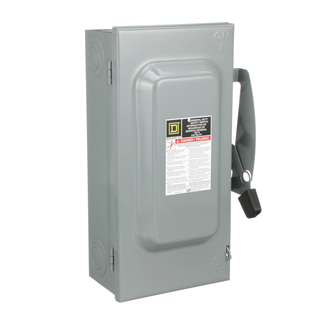Square D D323N - Fusible Disconnect Switch 100A@240V (3-Pole NEMA 1)