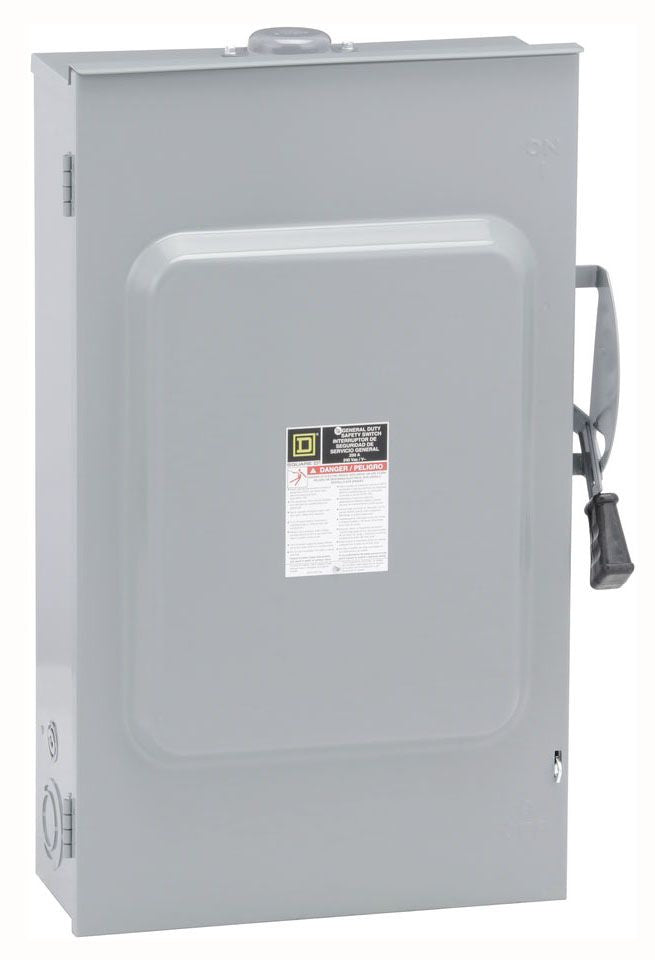 Square D D324NRB - Fusible Disconnect Switch 200A@240V (100kA AIC, NEMA 3R)