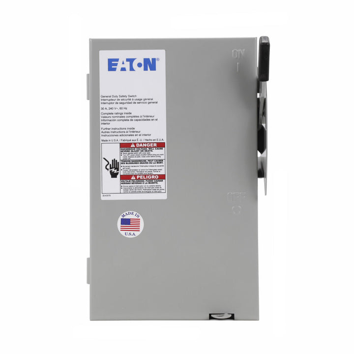 Cutler Hammer DG221UGB - Non-Fusible Disconnect 30A 240V 2-Pole