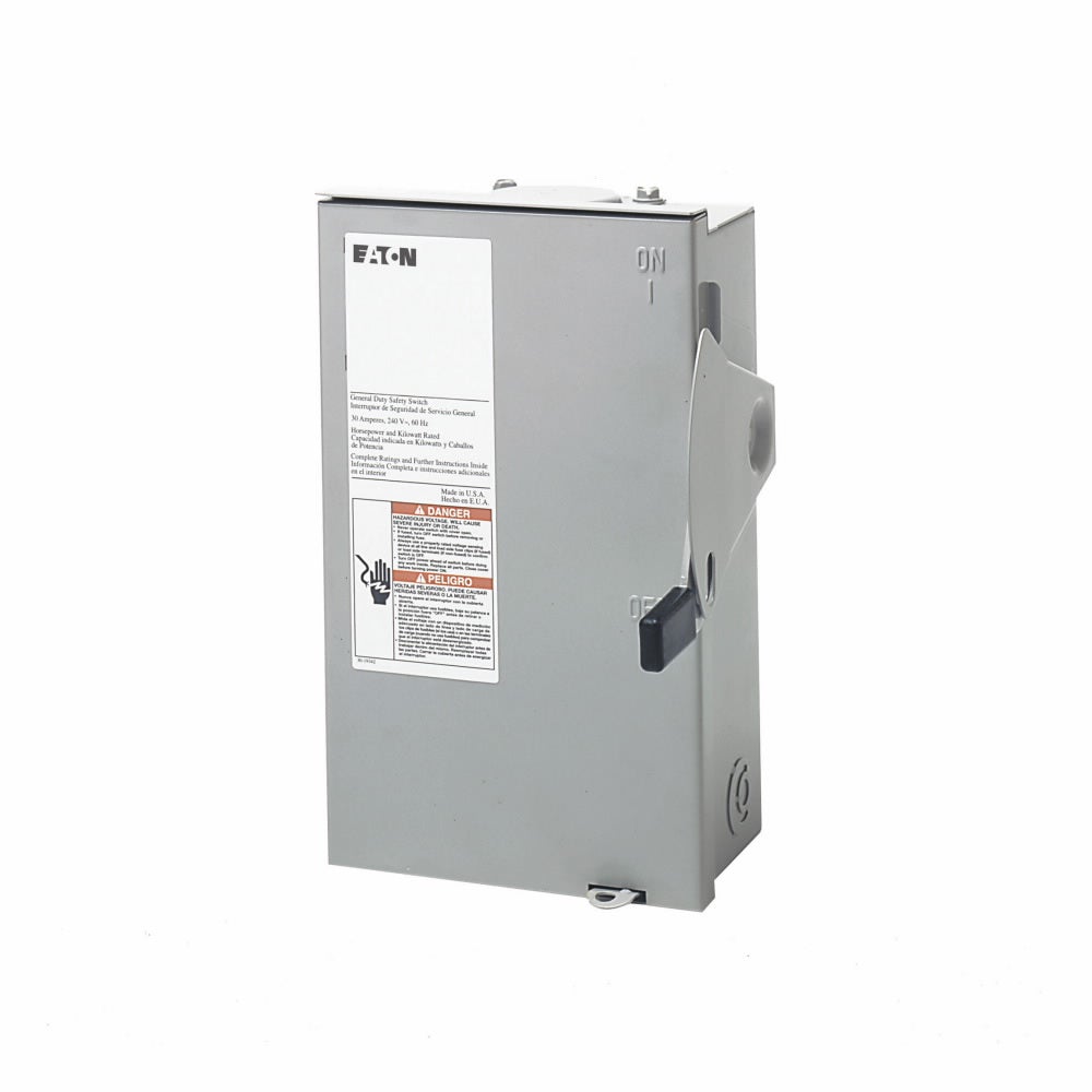 Cutler Hammer DG321NRB - Fusible Disconnect 30A 240V 3P (NEMA 3R)