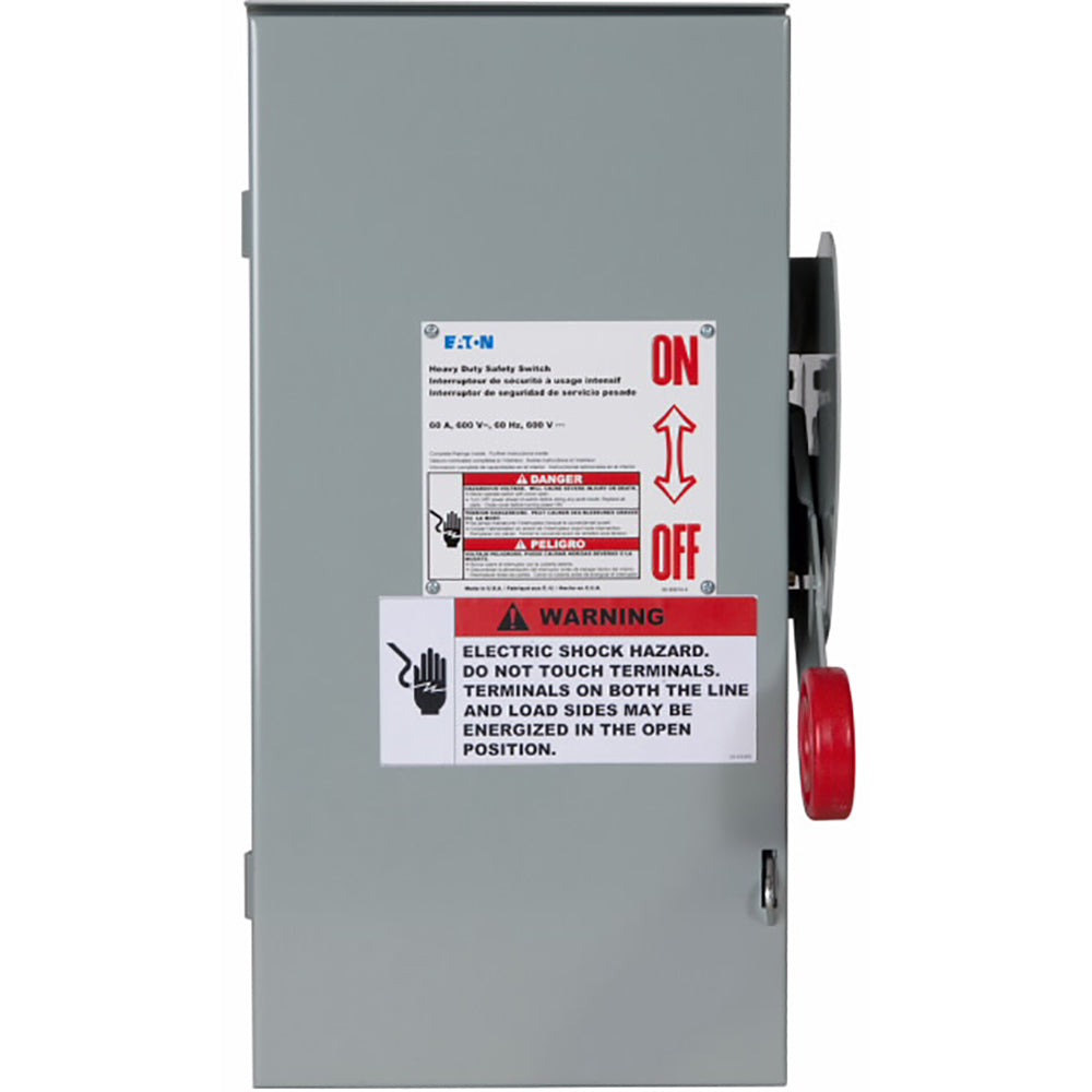 Cutler Hammer DH161URKN - Fusible Safety Switch 600V/30A (200kA AIC)