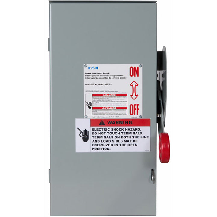 Cutler Hammer DH161URKN - Fusible Safety Switch 600V/30A (200kA AIC)