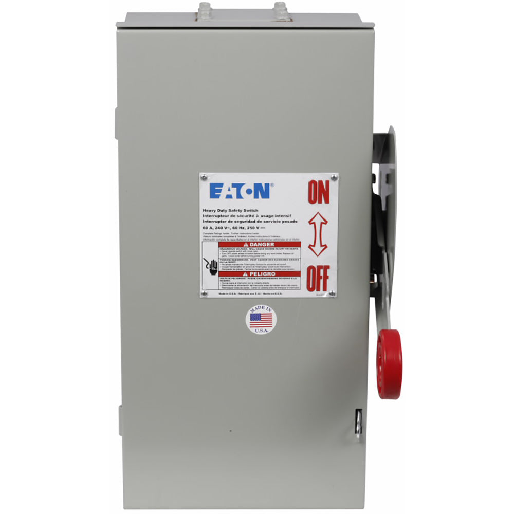 Eaton DH222NRK - Fusible Disconnect Switch 60A (100kA@240V AIC, NEMA 4X)