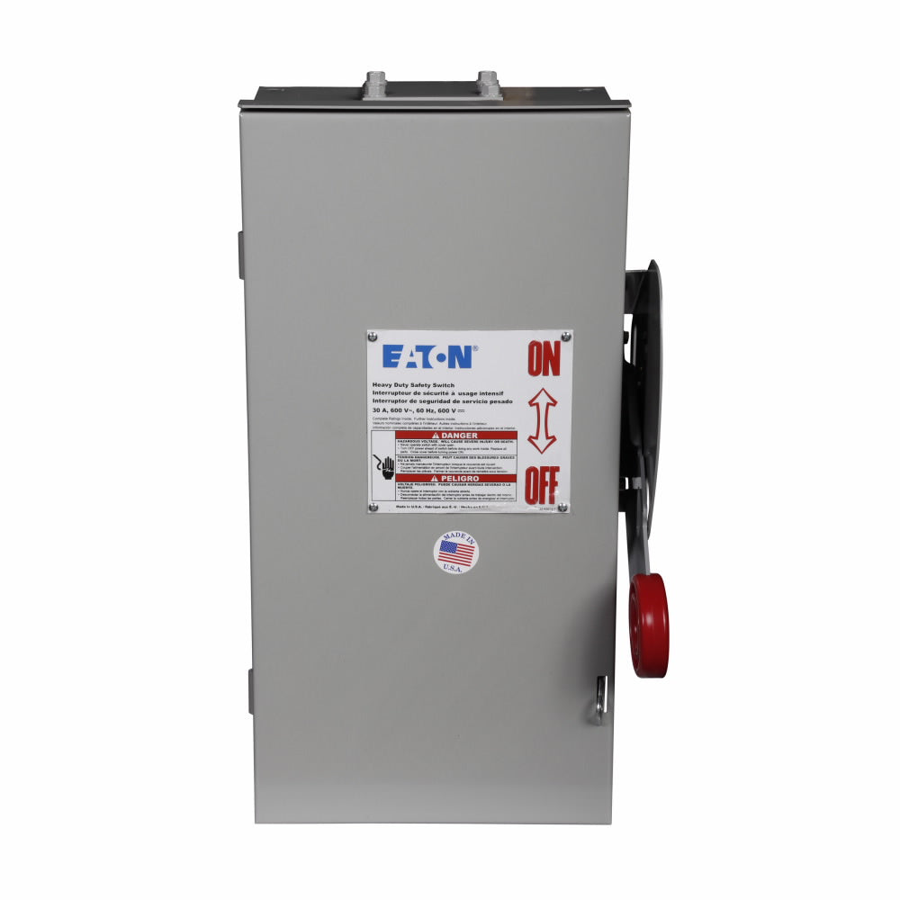 Eaton DH261URK - Safety Disconnect Switch 600V AC/30A (NEMA 3R Enclosure)